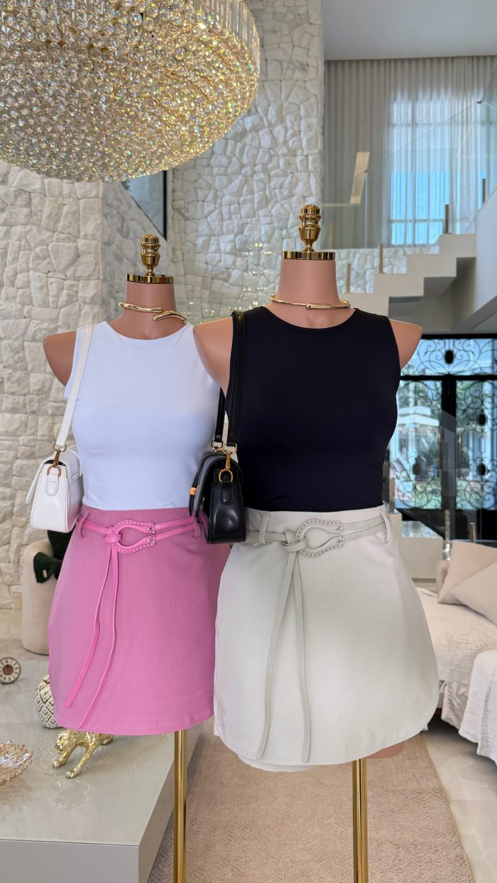 short saia c/cinto karen 3089 short saia c/cinto karen 3089