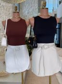short saia c/cinto karen 3089