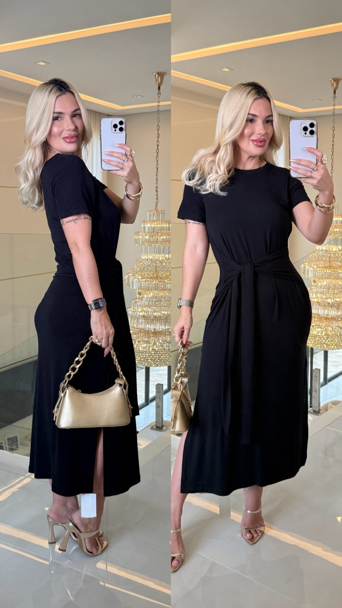 vestido malha nó 3238 azul turquesa vestido malha nó 3238 azul turquesa