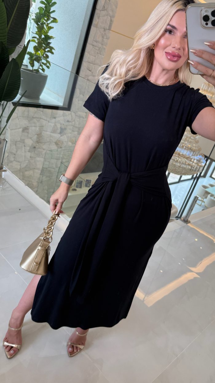 vestido malha nó 3238 azul turquesa vestido malha nó 3238 azul turquesa