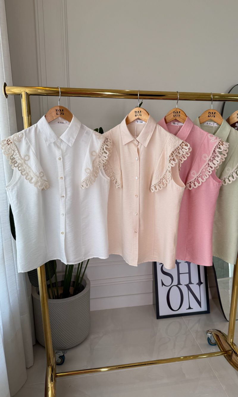 blusa bordada c/botões tania 3176