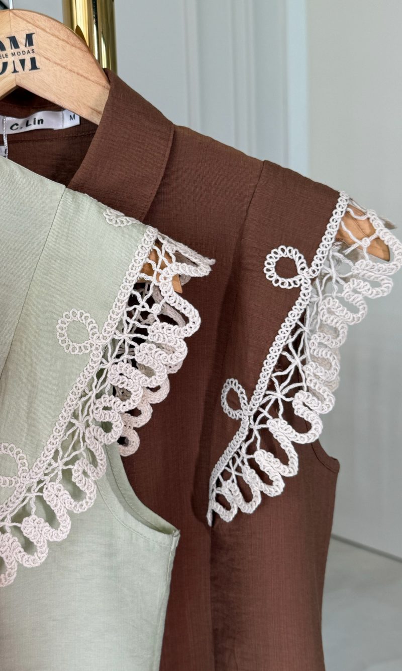 blusa bordada c/botões tania 3176