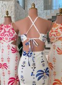 vestido estampado c/detalhe de amarrar 3135