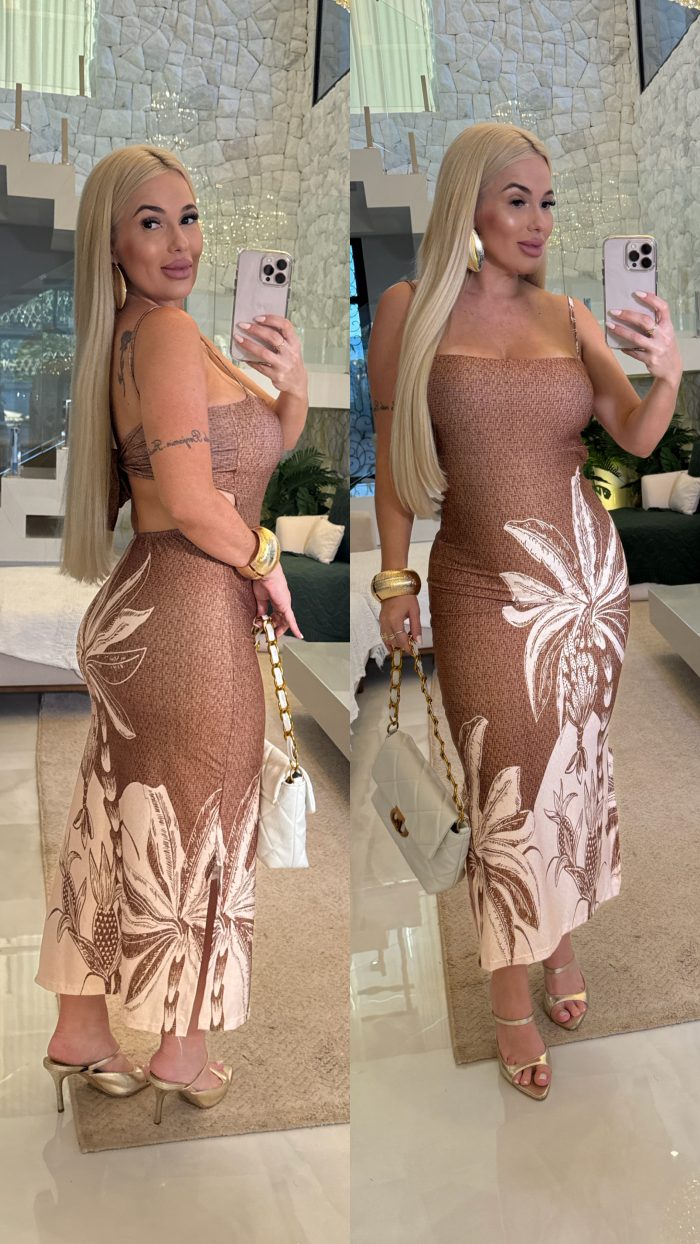 vestido alcinha c/amarração nas costas 3170