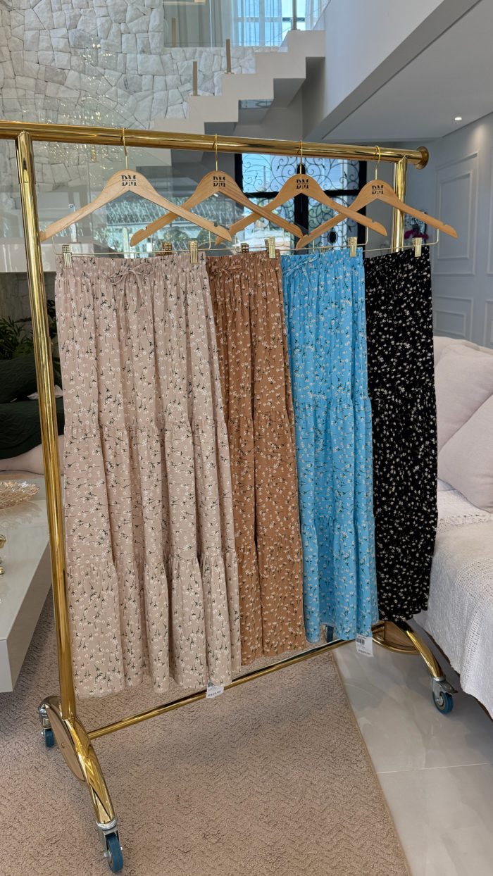 saia 3 marias estampada flor 198