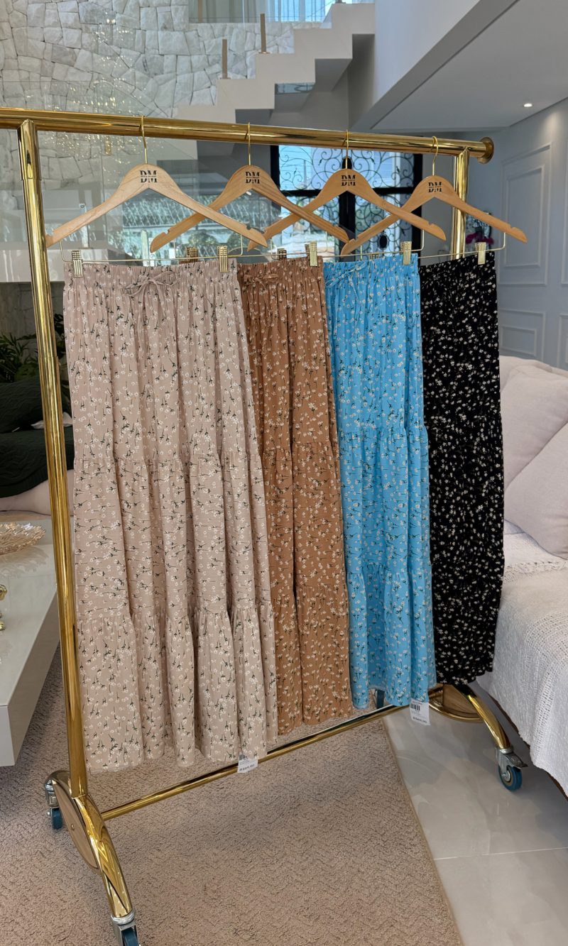 saia 3 marias estampada flor 198