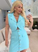 vestido macacão c/botões 3136