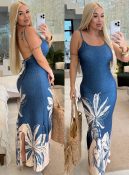 vestidotropical c/detalhe nas costas 3170