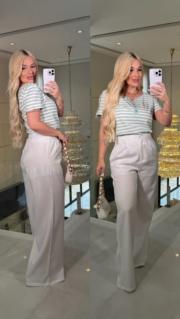 blusa listrada c/botões 3277 blusa listrada c/botões 3277