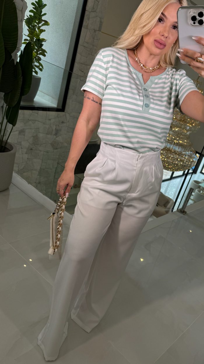 blusa listrada c/botões 3277 blusa listrada c/botões 3277