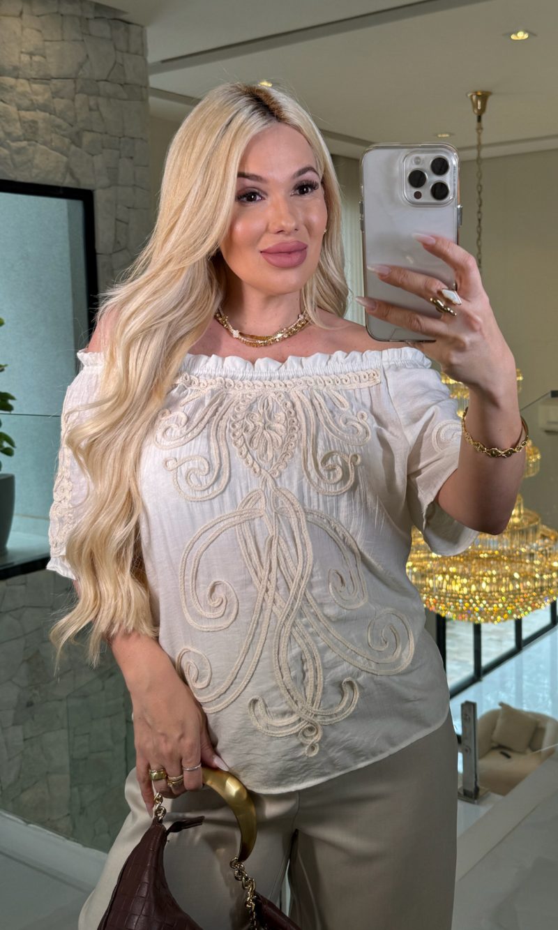 blusa bordada ciganinha 3276