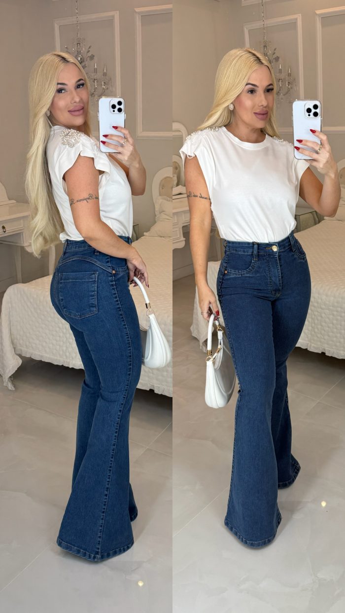 calça jeans flare 2950