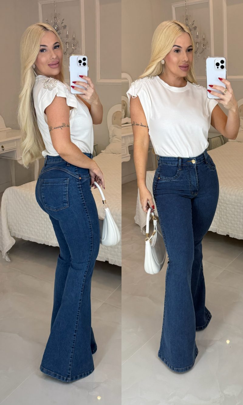 calça jeans flare 2950