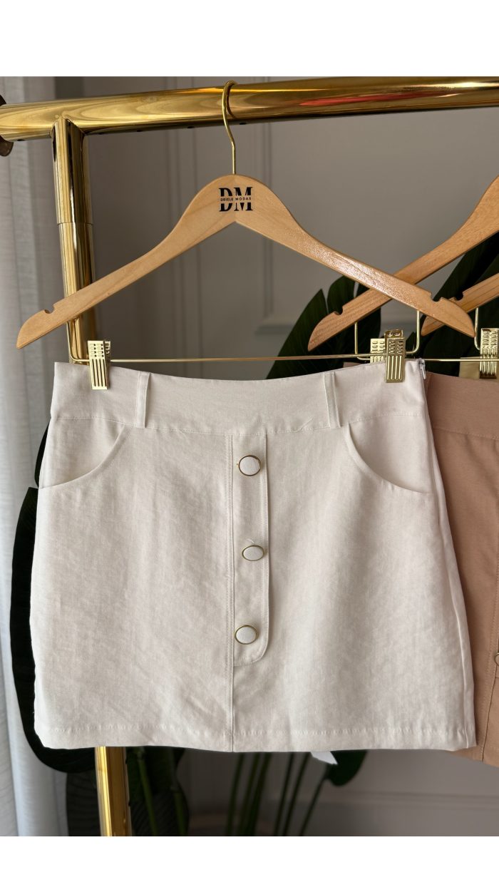 short saia c/botões 3180 short saia c/botões 3180