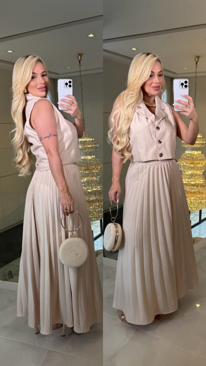 conjunto plissado mirela 3237 conjunto plissado mirela 3237