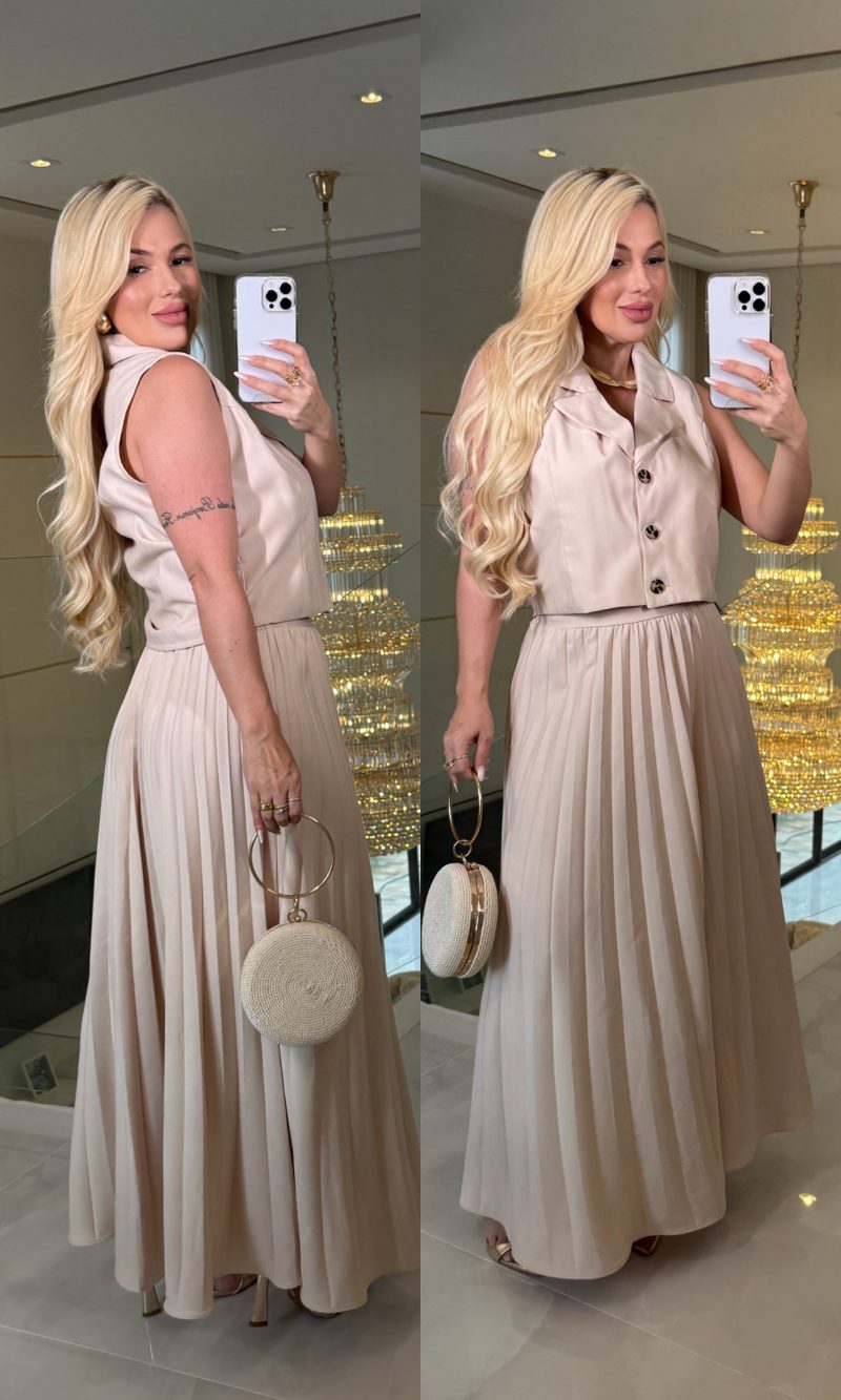 conjunto plissado mirela 3237