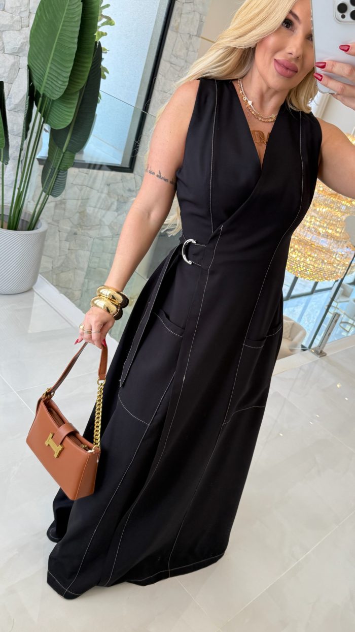 vestido longo c/fivela 3208 vestido longo c/fivela 3208