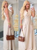 vestido longo c/fivela 3208