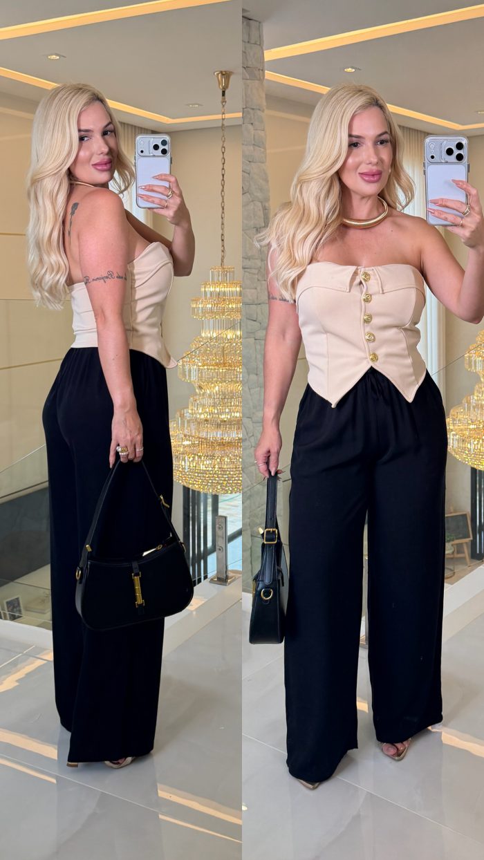 tomara que caia c/botão laila 3251 nude tomara que caia c/botão laila 3251 nude