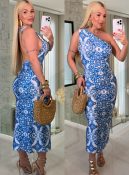 vestido ombro só juliane estampado c/ bojo