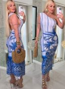 vestido ombro só juliane estampado c/ bojo