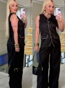 conjunto daiane alfaiataria botões dourado 3229