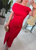 vestido justo ombro a ombro 3267