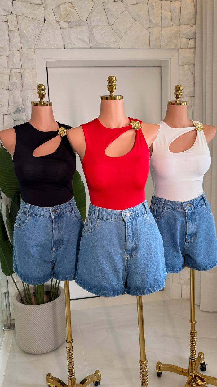 body c/detalhe dourado samara 3262