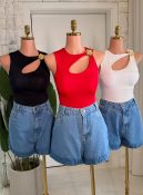 body c/detalhe dourado samara 3262