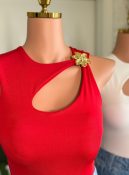 body c/detalhe dourado samara 3262