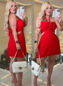 macacão curto c/flor 3355