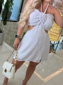 macacão curto c/flor 3355