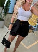 short alfaiataria c/fivela dourada 3364