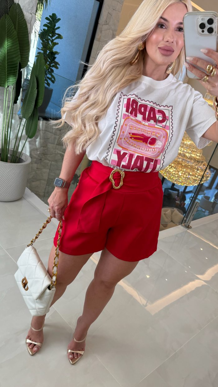 short alfaiataria c/fivela dourada 3364 short alfaiataria c/fivela dourada 3364