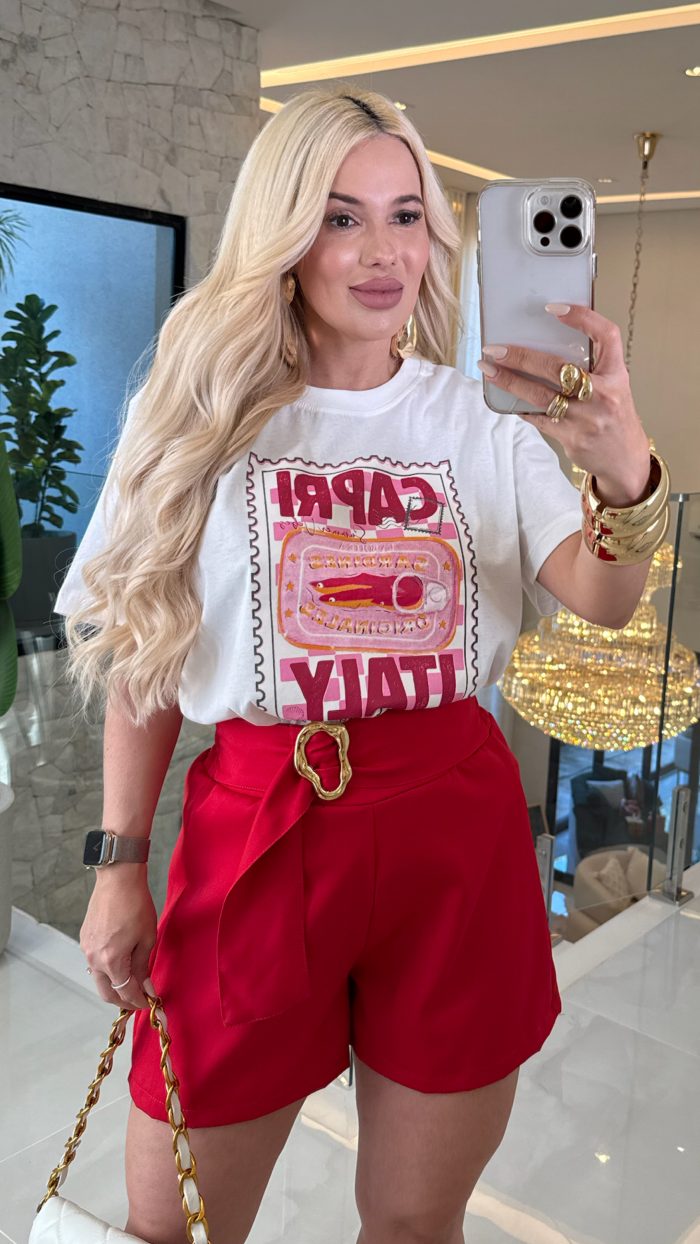 short alfaiataria c/fivela dourada 3364 short alfaiataria c/fivela dourada 3364