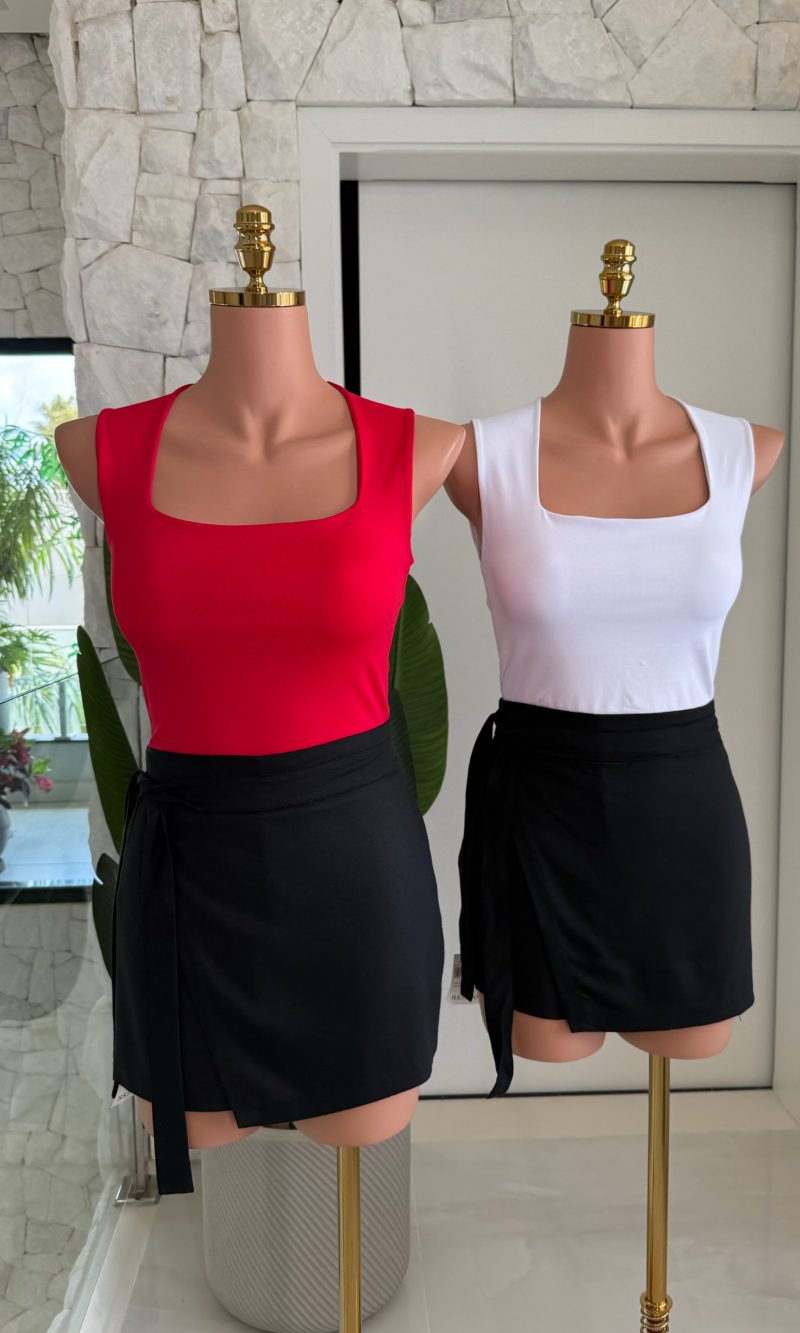 Blusa Poliamida C/Gola Quadrada - 3102