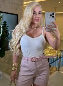 short c/cinto luxo 3285