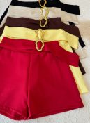 short alfaiataria c/fivela dourada 3364