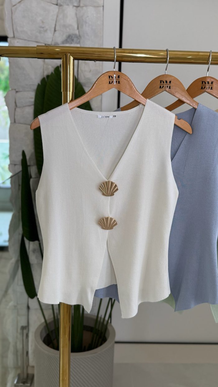 colete modal c/concha 3334 colete modal c/concha 3334