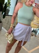 short saia de linho ester 3278