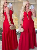 vestido longo c/detalhe tamires 3314