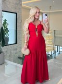 vestido longo c/detalhe tamires 3314