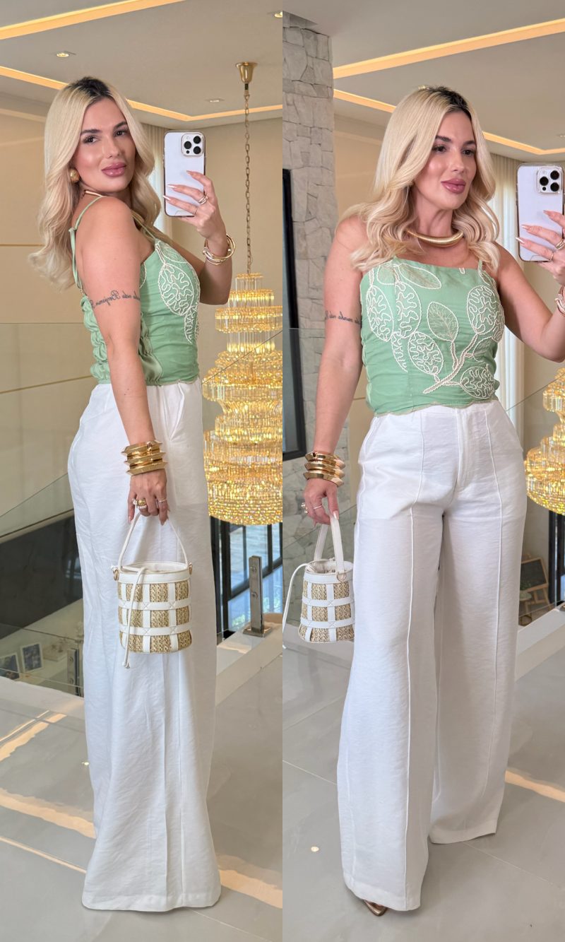 cropped bordado ana liz 3350