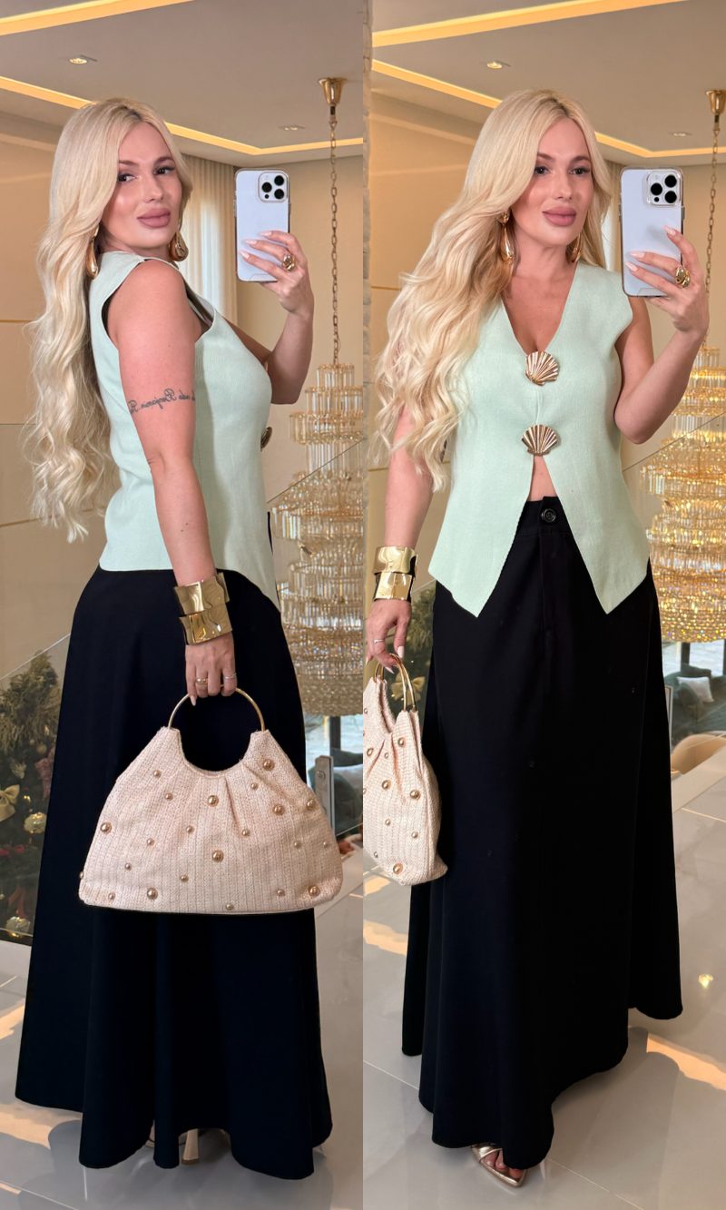 saia longa c/botão grazi 3319