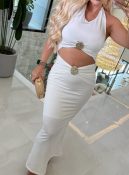 vestido longo c/detalhe dourado 3358