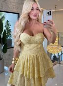 vestido de lese curto 3375