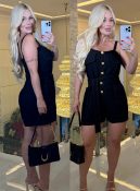 macacão c/botões dourado 3384