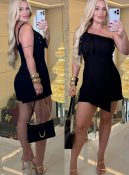 vestido macacão flor 3406