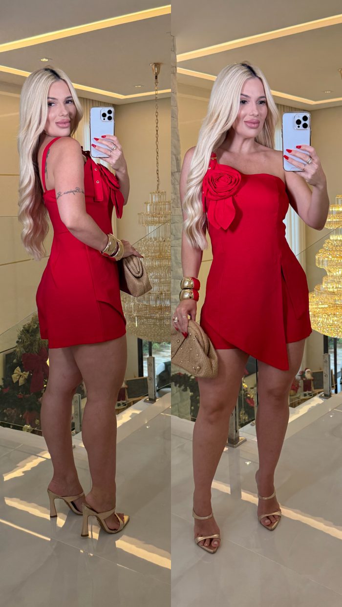 vestido macacão flor 3406 vestido macacão flor 3406