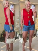 blusa canelada c/concha 3400